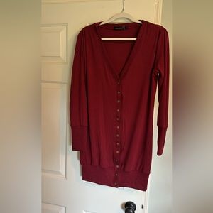 Nice dark red cardigan